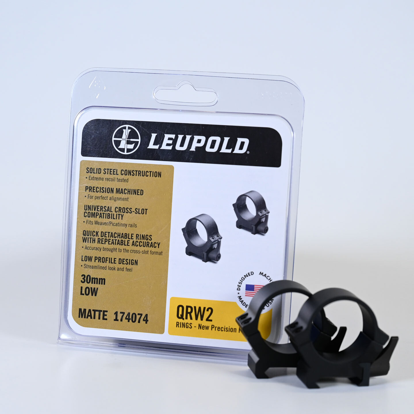 VRA Scope Rings Leupold QRW2 30mm Rings Low Matt