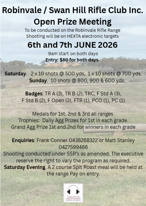 Robinvale prize meet