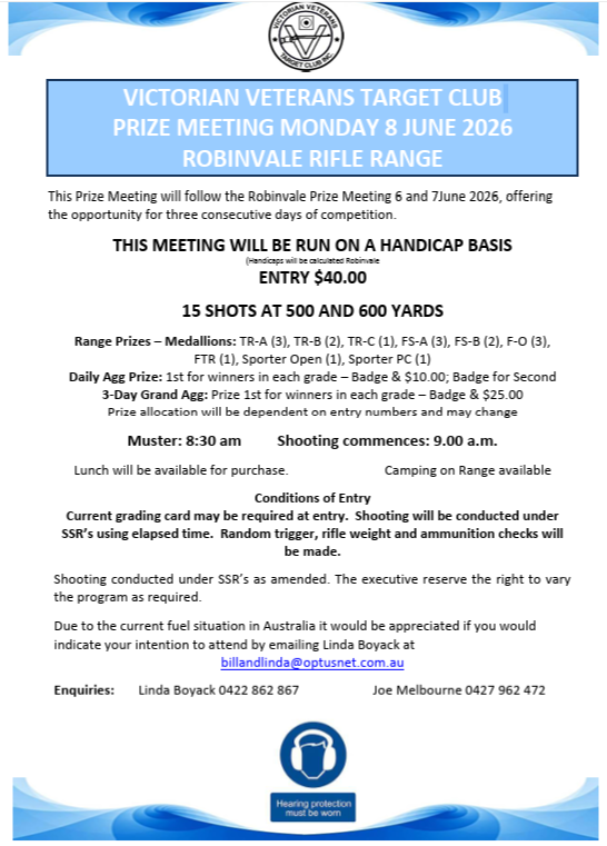 Veterans prize meet day 3 Robinvale